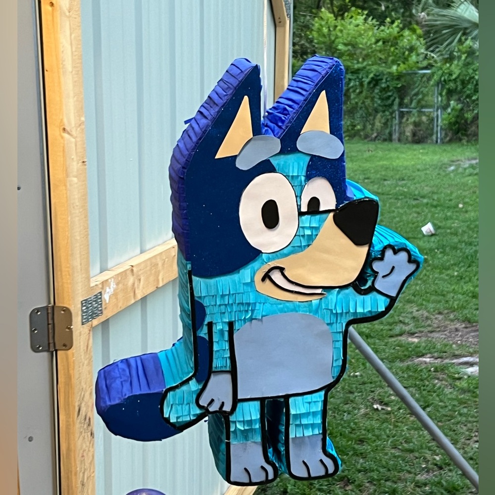 Handmade bluey piñata/Party Decorations with Playful Design